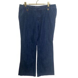 Dear Ab Denim Flare Jeans Womens Size 12 Blue Cotton